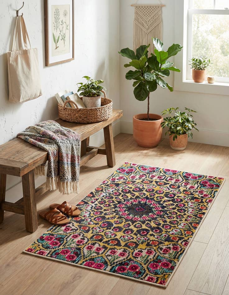 Detail image of  2' 2 x 3'  Washable Carnevale Rug