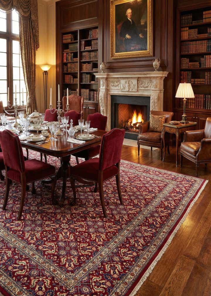 9' 3 x 12' 6 Tabriz Wool Rug