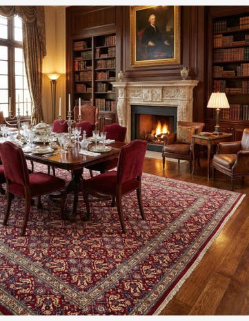 9' 3 x 12' 6 Tabriz Wool Rug