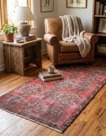 2' 10 x 5' 5 Hand Knotted Ultra Vintage Persian Wool Rug