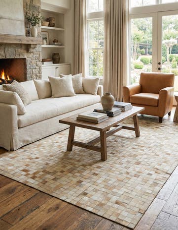 5' 1 x 8' 1 Cowhide - Patchwork Rug