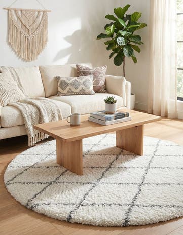 6' x 6' Moroccan Shag Round Rug