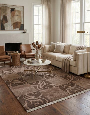 6' 8 x 10' 4 Hand Knotted Darya Wool Rug