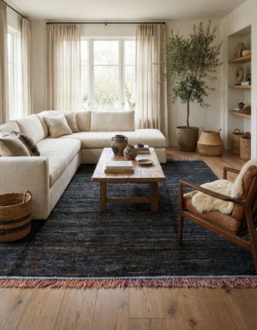 7' 8 x 9' 10 Hand Knotted Moroccan Wool Rug