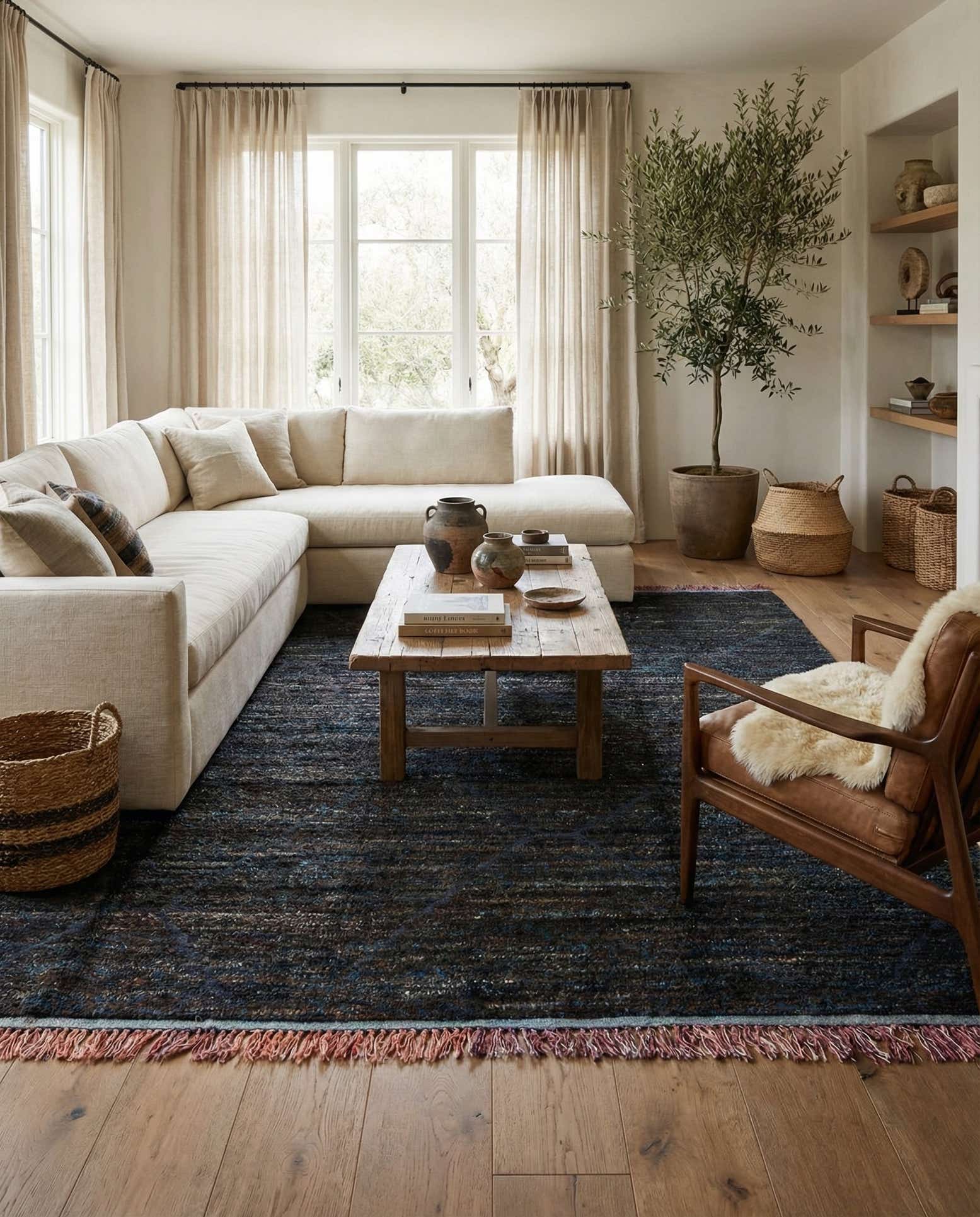 7' 8 x 9' 10 Hand Knotted Moroccan Wool Rug