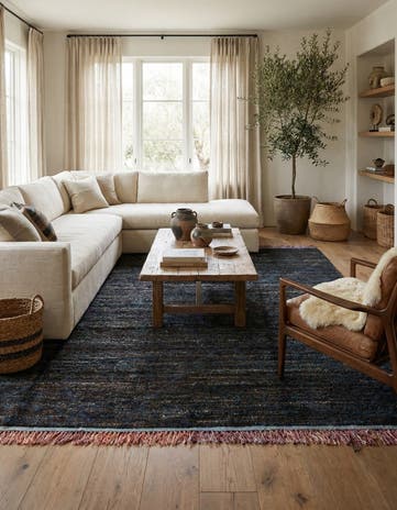 7' 8 x 9' 10 Hand Knotted Moroccan Wool Rug