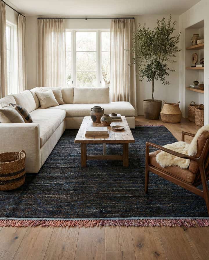 7' 8 x 9' 10 Hand Knotted Moroccan Wool Rug