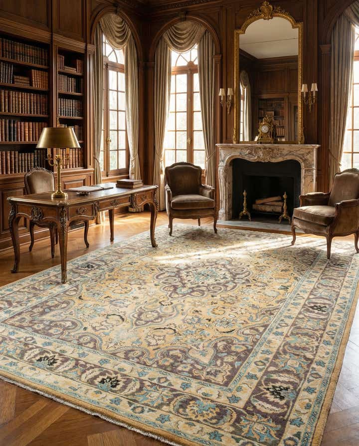 6' 4 x 9' 6 Vintage Royal Rug