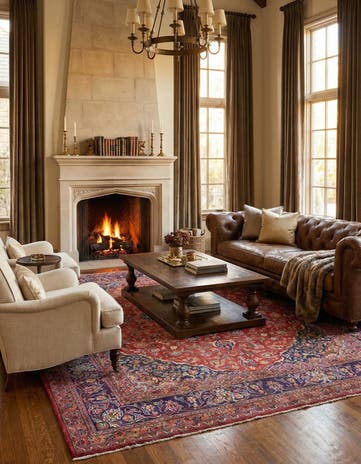 9' 8 x 12' 6 Hand Knotted Mashad Persian Wool Rug