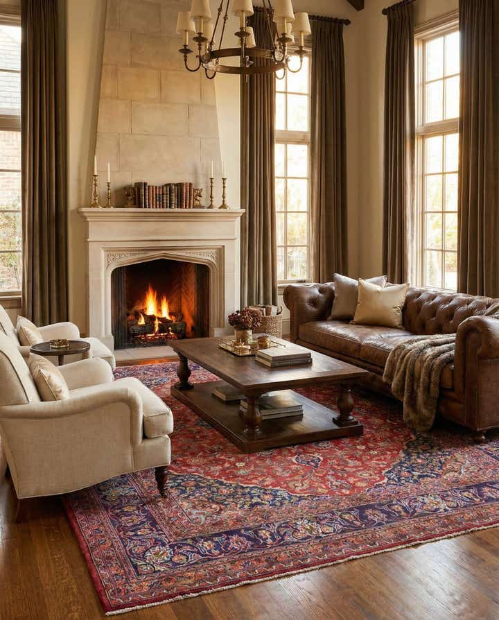 9' 8 x 12' 6 Hand Knotted Mashad Persian Wool Rug