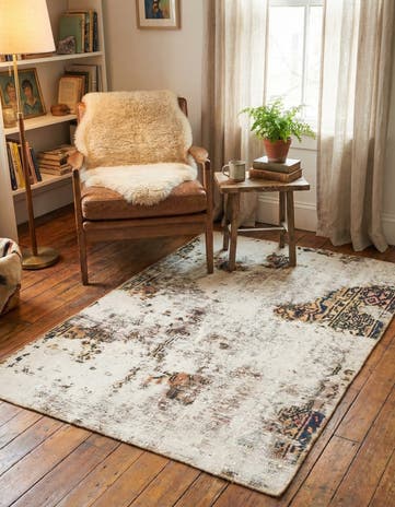 3' x 4' 5 Hand Knotted Ultra Vintage Persian Wool Rug