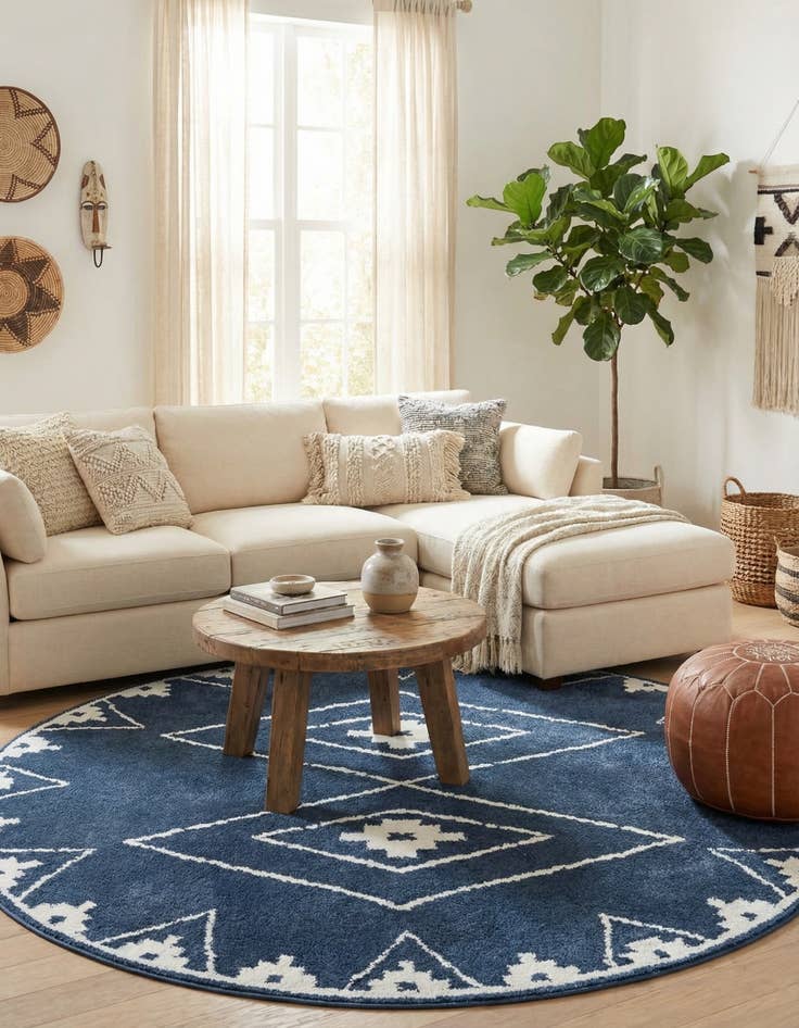 Detail image of 7' 10 x 7' 10 Oslo Round Rug