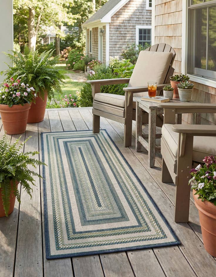 Detail image of 2' x 4' Easy-Clean Baja Indoor / Outdoor Runner Rug