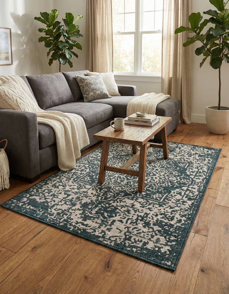 Detail image of 3' x 5' 3  Washable Jill Zarin Dubai Indoor / Outdoor Rug