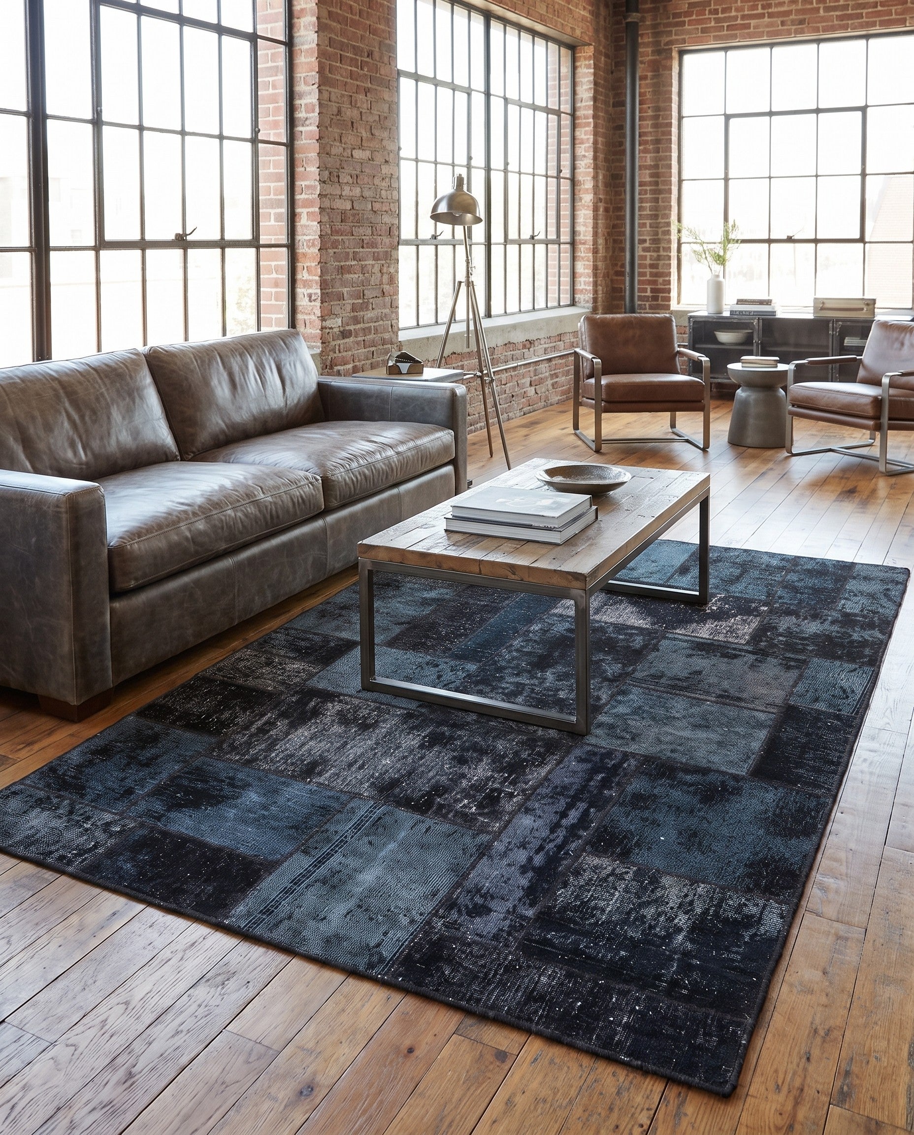 5' x 6' 8 Hand Knotted Ultra Vintage Persian Wool Rug