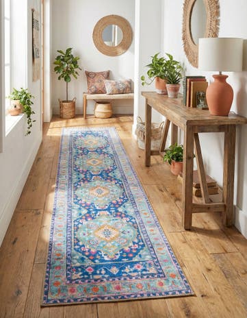 2' 6 x 14' Washable Timeless Runner Rug