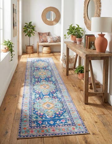 2' 6 x 14' Washable Timeless Runner Rug