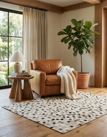 5' x 7' 11 Cowhide - Patchwork Rug