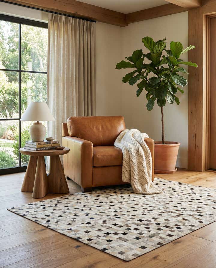 5' x 7' 11 Cowhide - Patchwork Rug