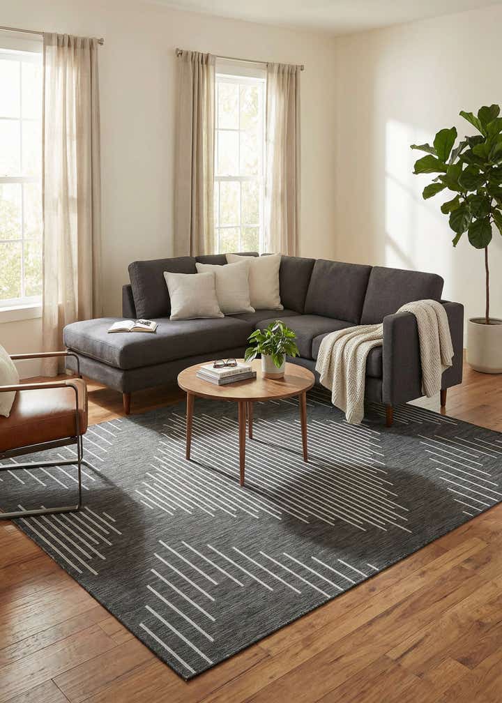 7' 10 x 10' Easy-Clean Modern Indoor / Outdoor Rug