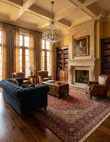 8' 1 x 11' 3 Hand Knotted Kashan Persian Wool Rug