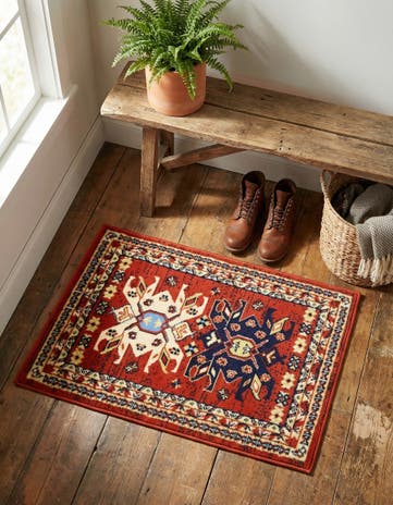 Terracotta Heris Rug