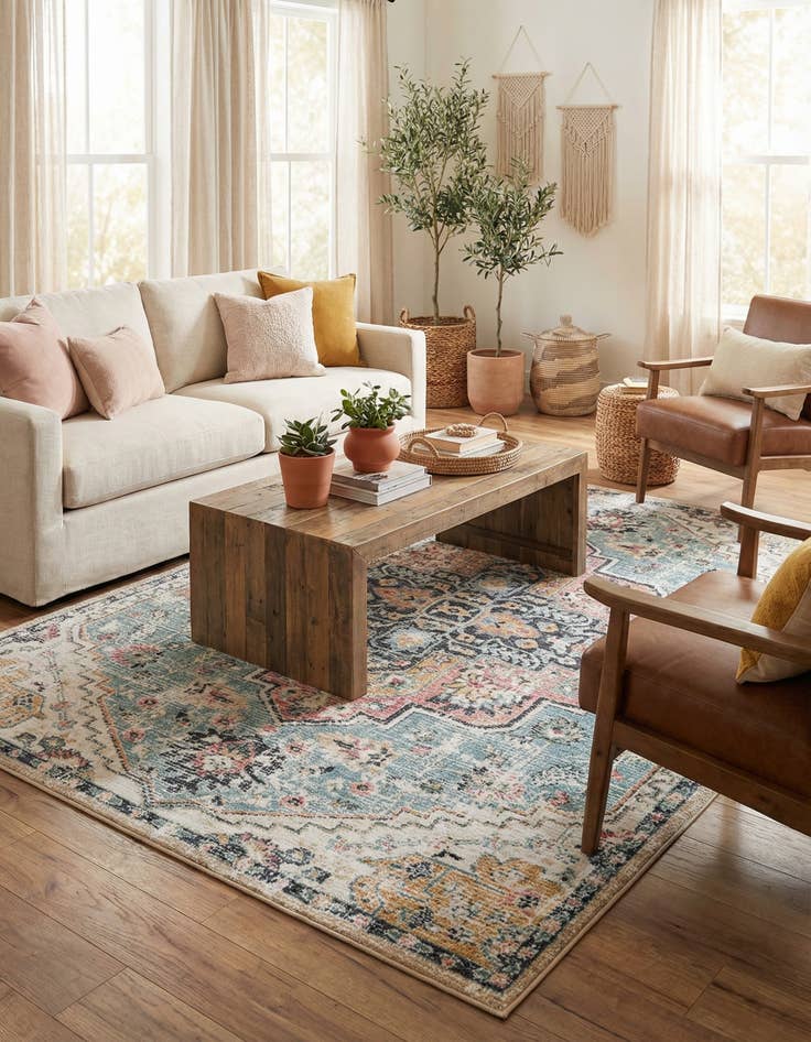 Detail image of 6' 7 x 9' Medina Rug