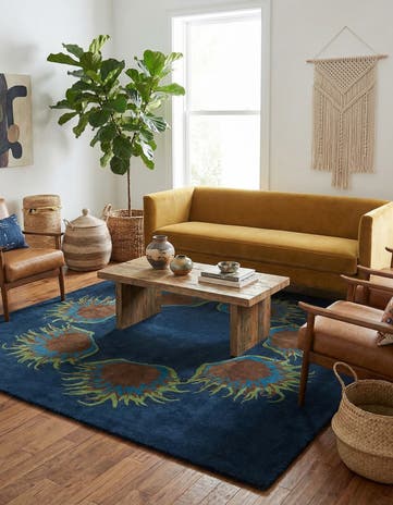 7' 5 x 7' 6 Luna Wool Square Rug