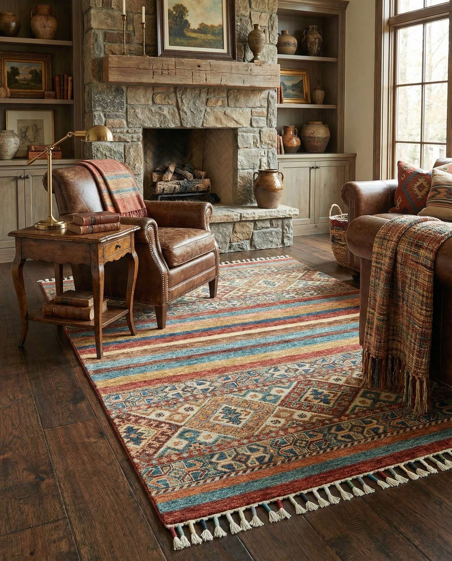 3' 4 x 4' 8 Hand Knotted Ariana Ziegler Rug