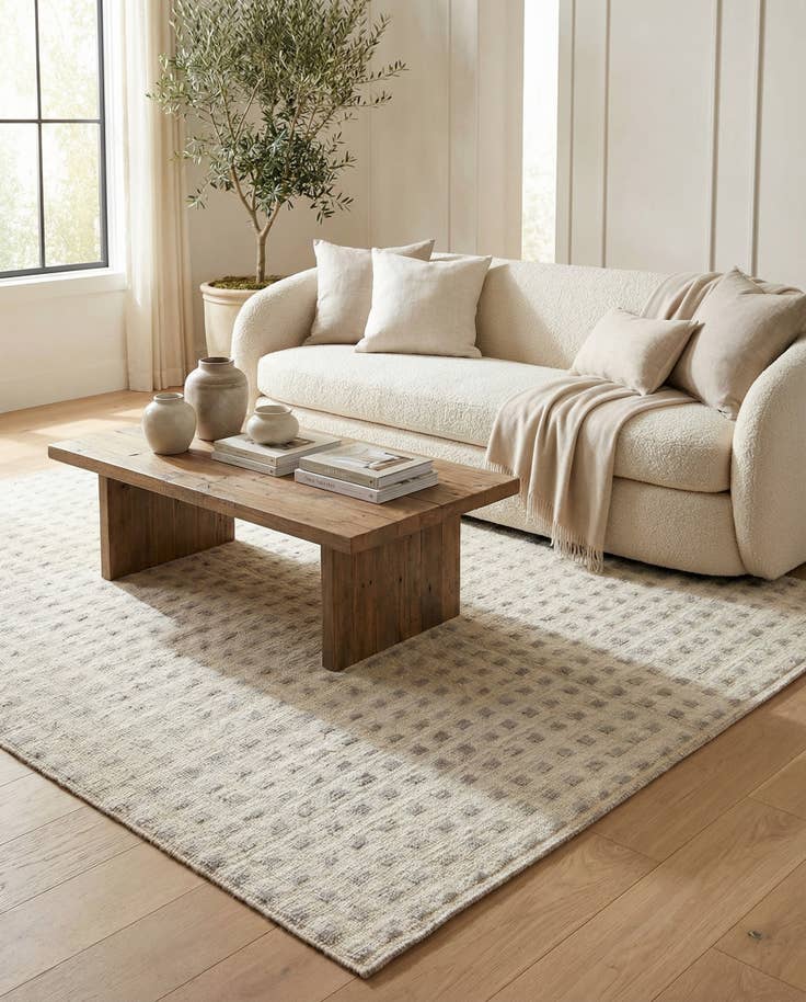 Detail image of 8' 5 x 10' 2 Hand Knotted Moroccan Wool Rug