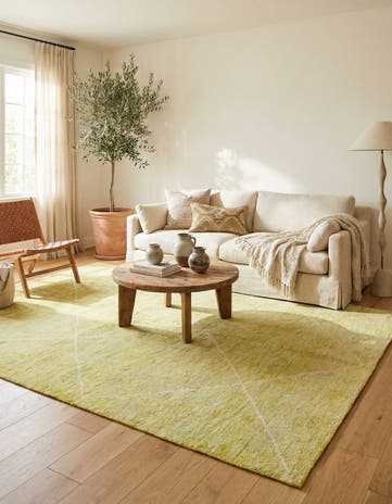 5' 6 x 8' 1 Hand Knotted Moroccan Wool Rug