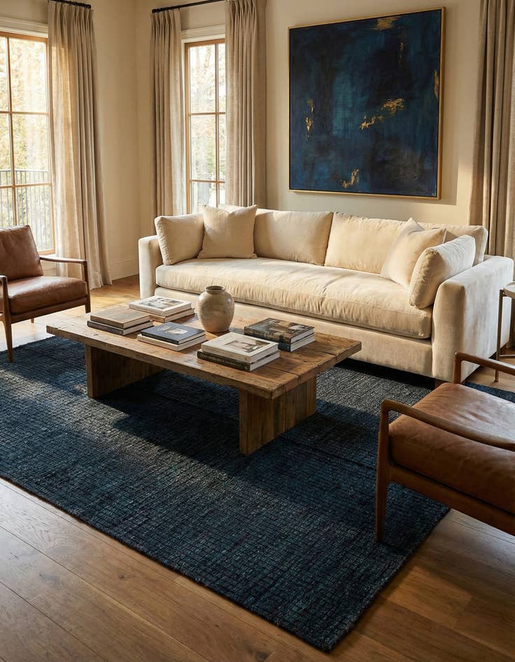 Detail image of 5' 3 x 8'  Hand Knotted Darya Wool Rug