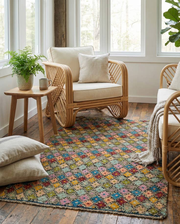 Detail image of 3' 1 x 5' 2 Hand Knotted Balouch Wool Rug