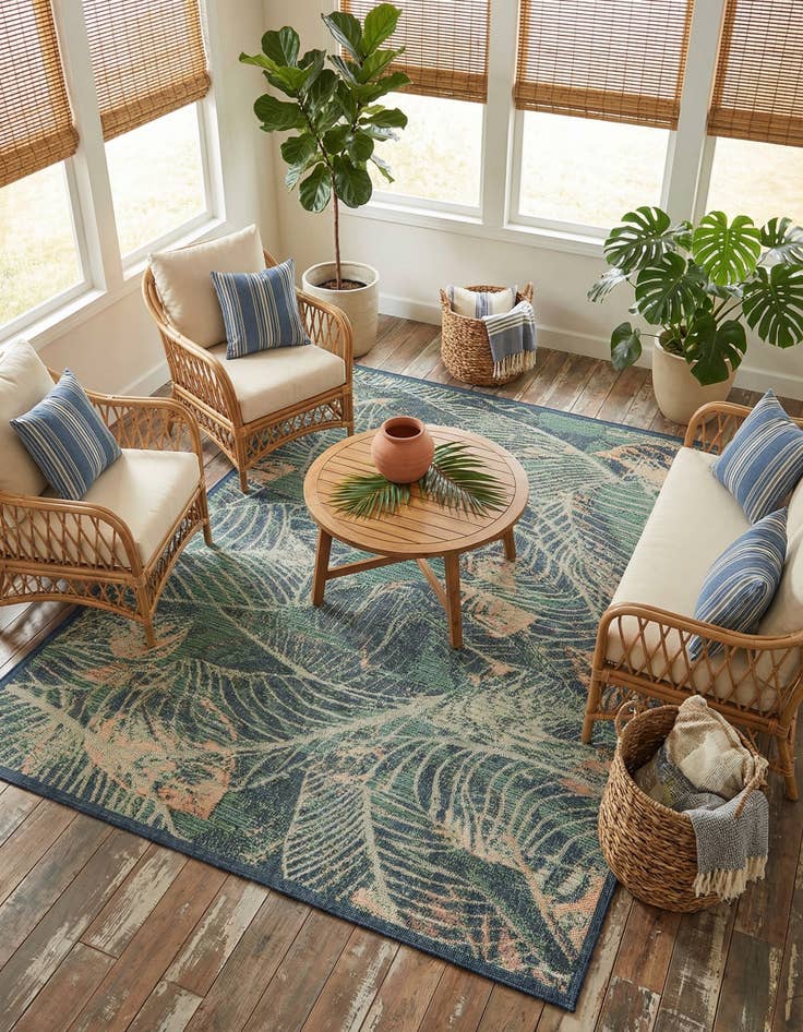 Detail image of 7' 10 x 10'  Washable Baja Indoor / Outdoor Rug