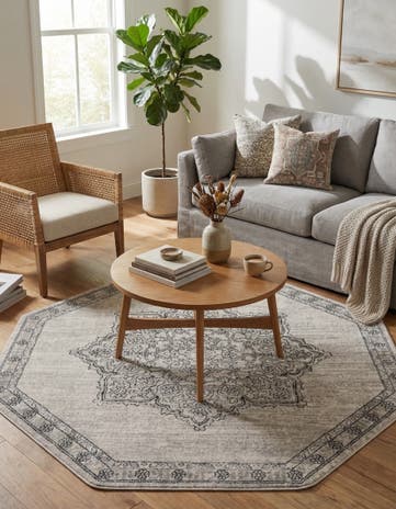 Ivory Nyla Octagon Rug