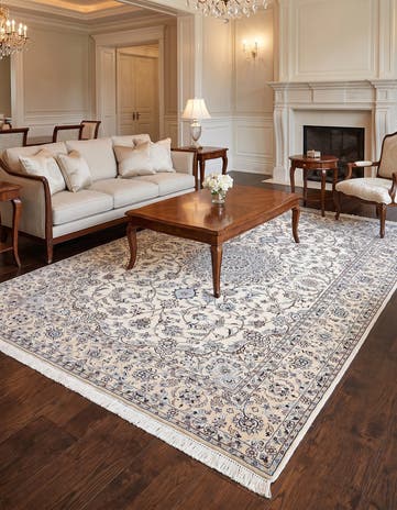5' 8 x 8' 7 Hand Knotted Nain Rug
