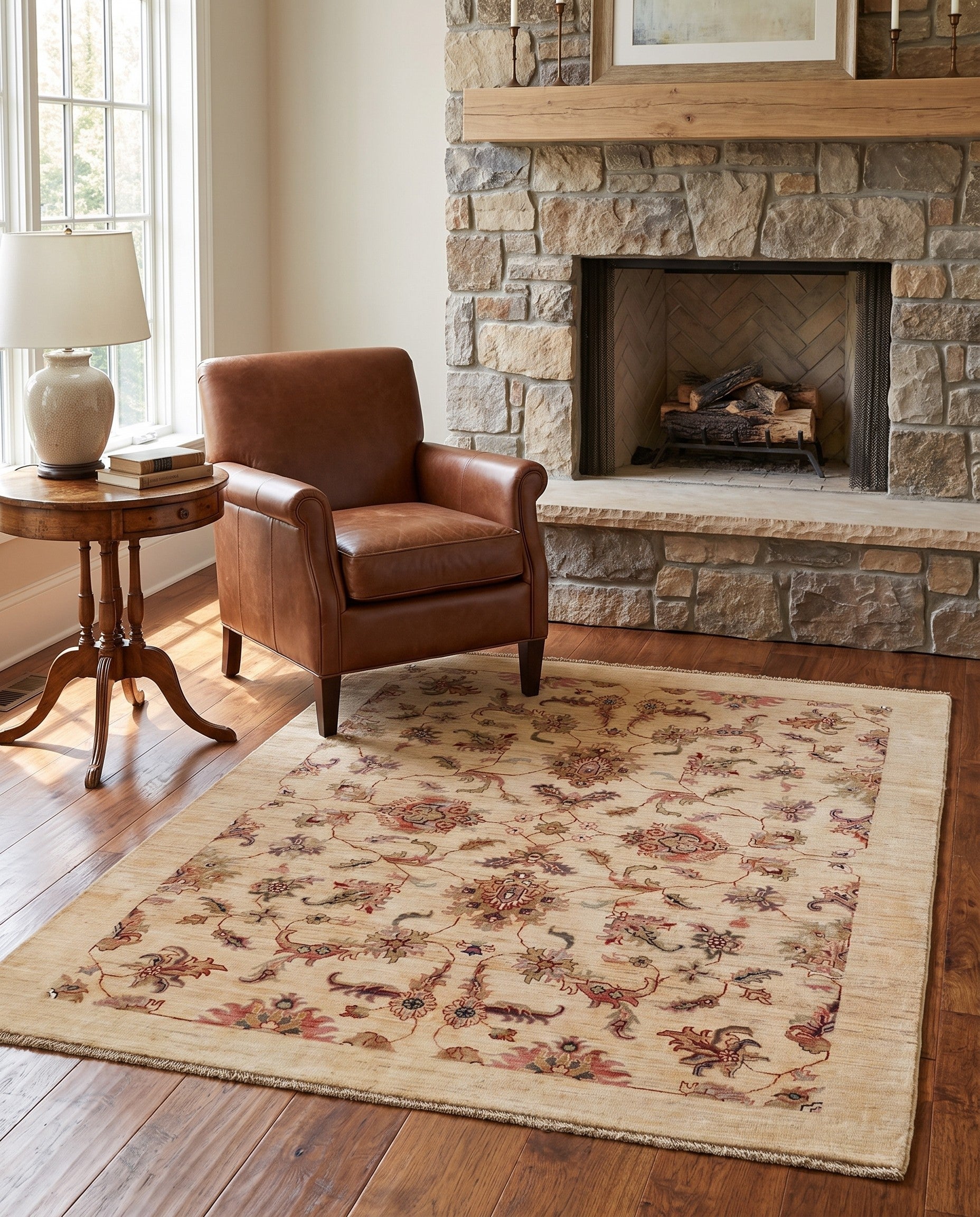 5' 2 x 6' 5 Hand Knotted Ariana Ziegler Rug