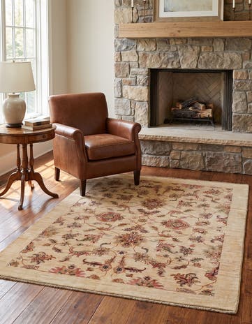 5' 2 x 6' 5 Hand Knotted Ariana Ziegler Rug