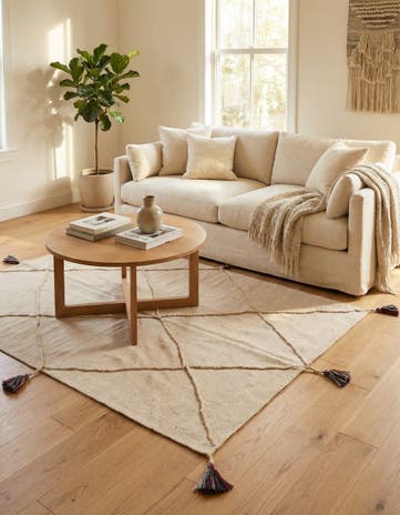 3' 5 x 5' Hand Woven Kilim Modern Wool Rug