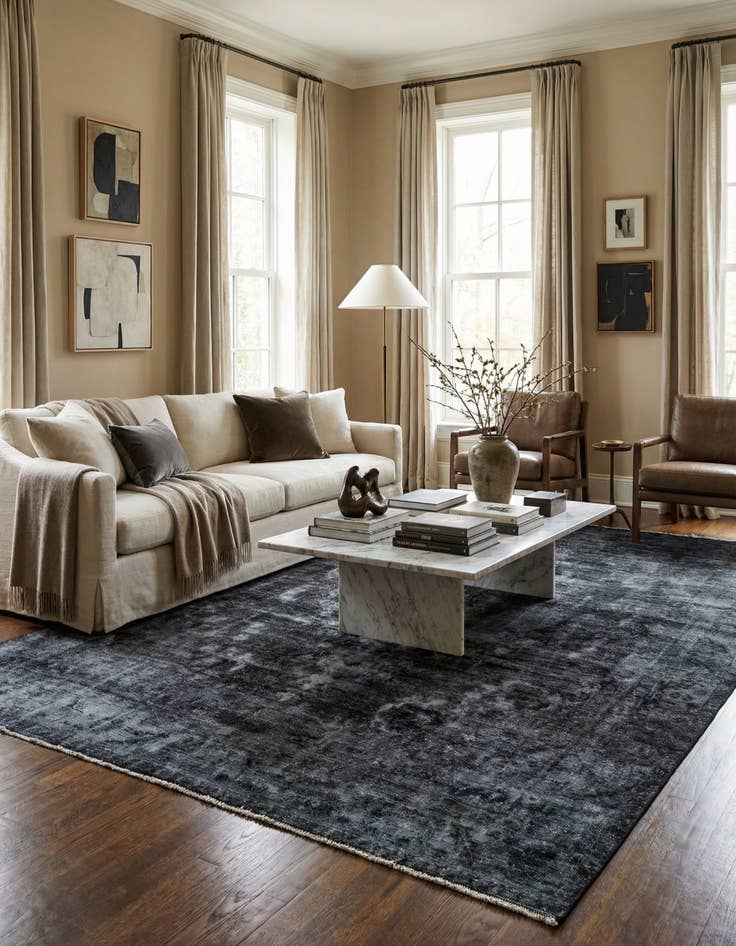 Detail image of 9' 6 x 12' 4  Hand Knotted Ultra Vintage Persian Wool Rug