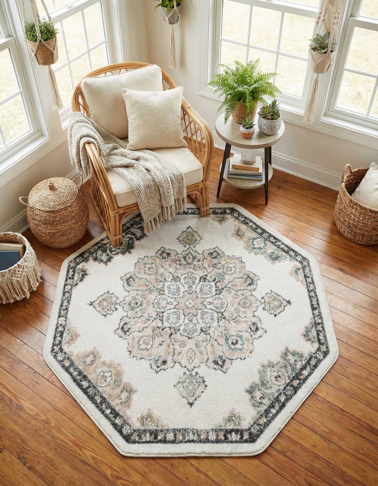 Detail image of 5' x 5' Parker Octagon Rug