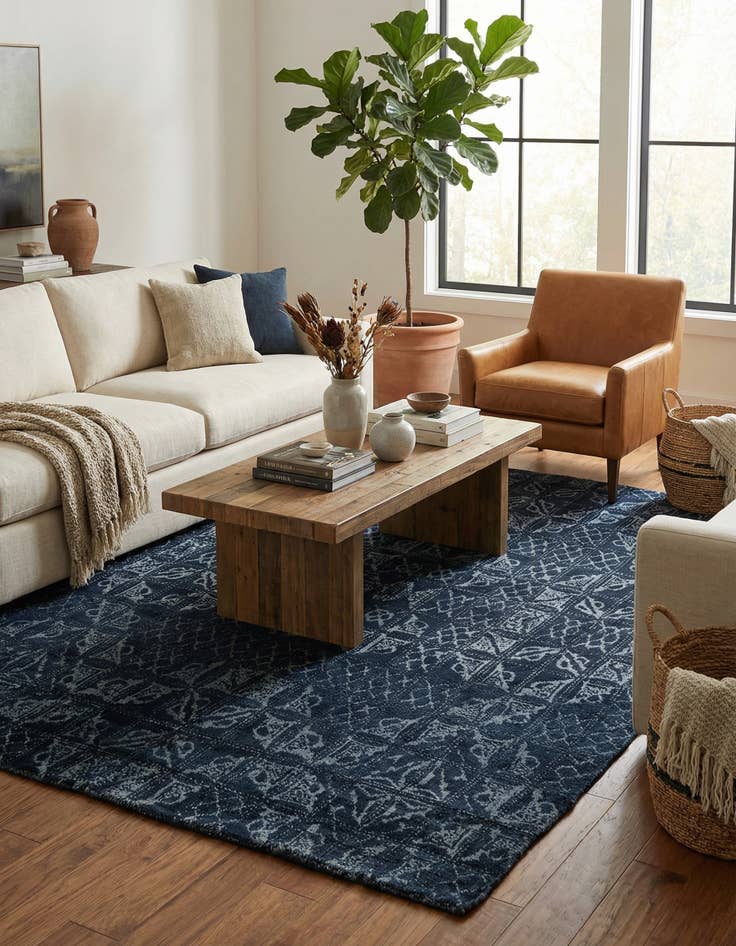 Detail image of 5' 10 x 8' 10  Hand Knotted Moroccan Rug