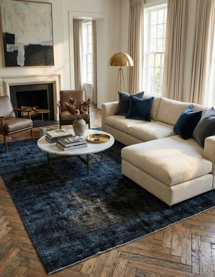 Detail image of 7' 8 x 10' 8  Hand Knotted Ultra Vintage Persian Wool Rug