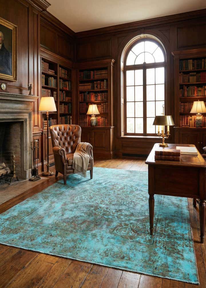 9' 5 x 13' 3 Vintage Royal Wool Rug