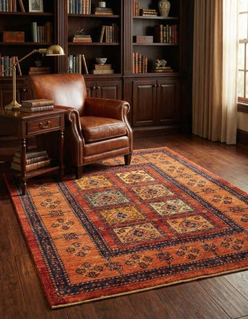 3' 7 x 4' 11 Kashkuli Wool Rug
