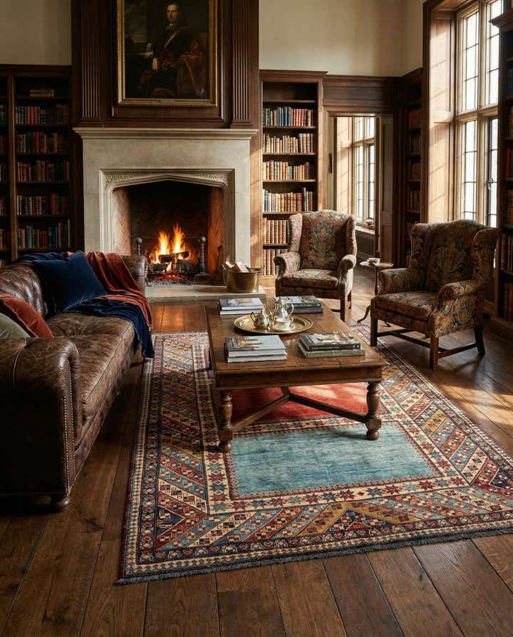 7' 1 x 10' 3 Hand Knotted Kazak Wool Rug