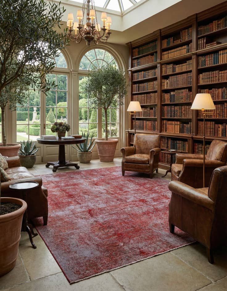 Detail image of 9' 6 x 11' 2 Vintage Royal Wool Square Rug