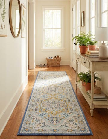Sky blue Whitney Runner Rug