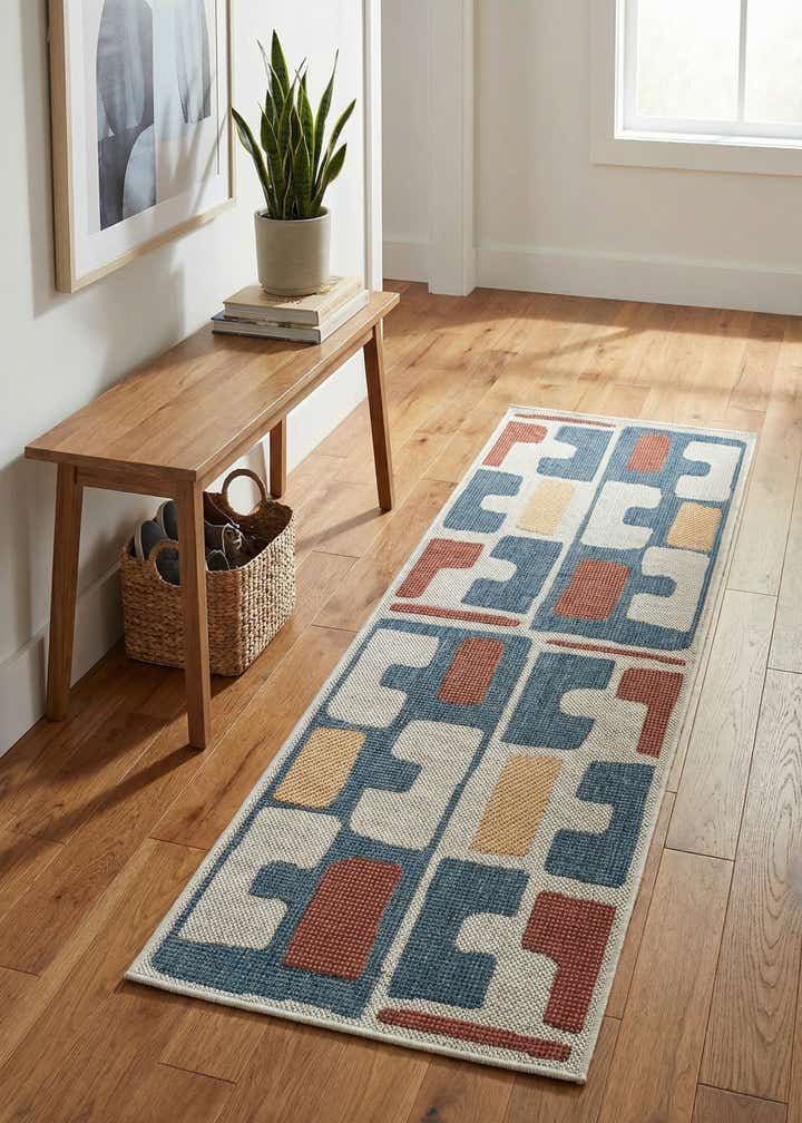 2' x 6' 1 Easy-Clean Baja Indoor / Outdoor Runner Rug