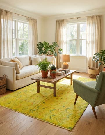 5' x 7' 2 Hand Knotted Darya Wool Rug